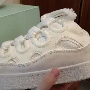 Lanvin | Shoes | Lanvin White Calfskin Stitching Athletic  display picture 3
